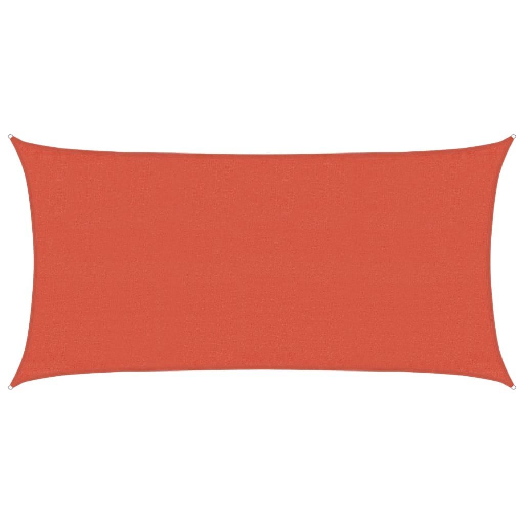 Żagiel przeciwsłoneczny, 160 g/m², terakotowy, 3x6 m, HDPE