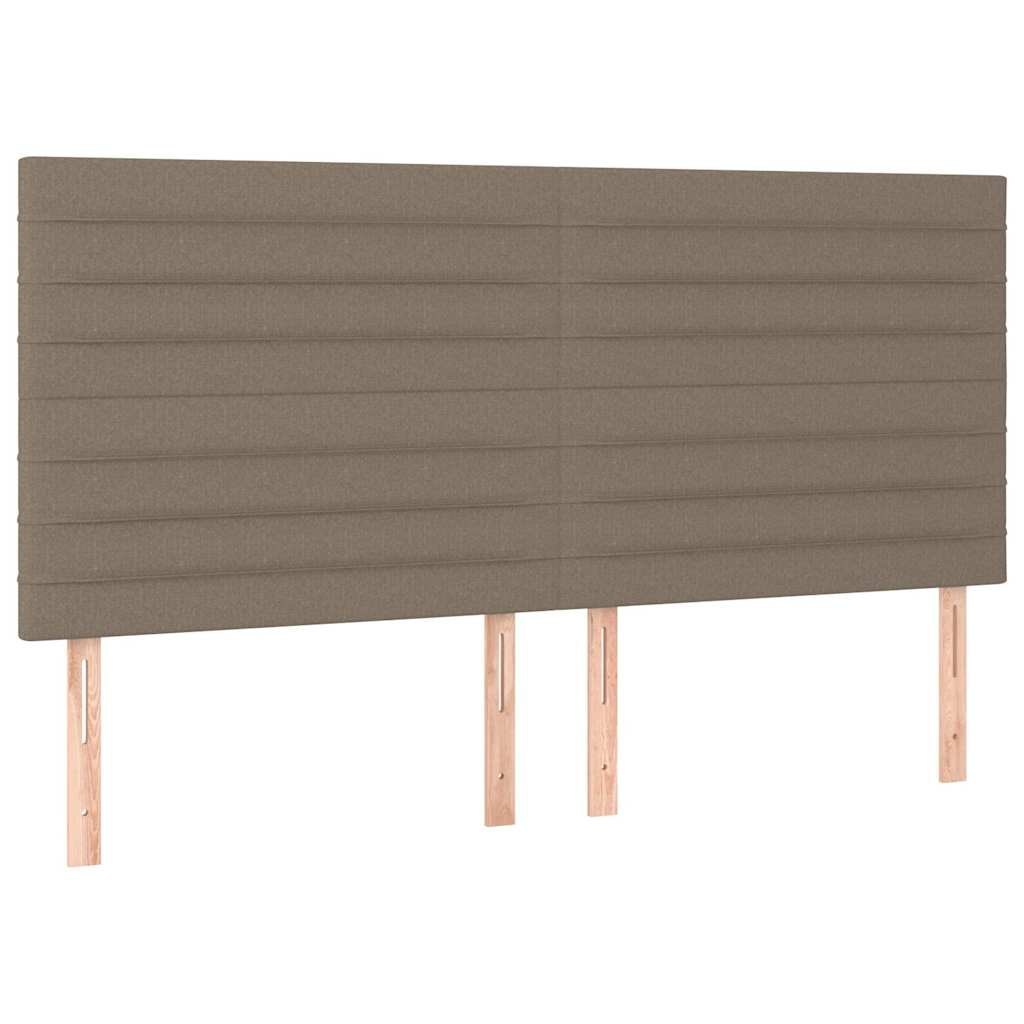 Zagłówek taupe 200x5x118/128 cm materiał
