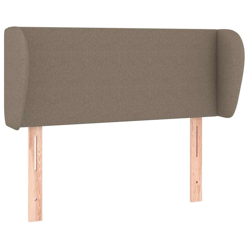 Zagłówek uszak, taupe, 93x23x78/88 cm, tkanina