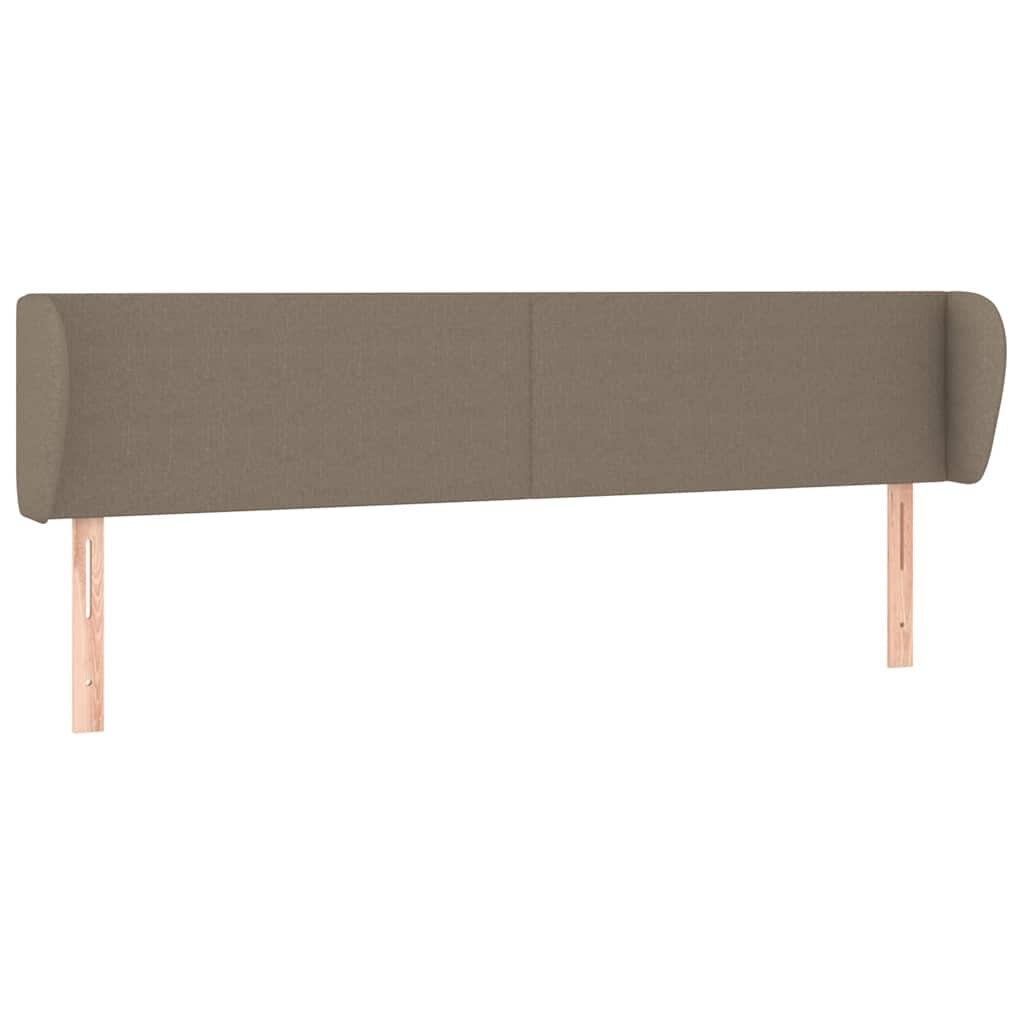 Zagłówek uszak, taupe, 183x23x78/88 cm, tkanina