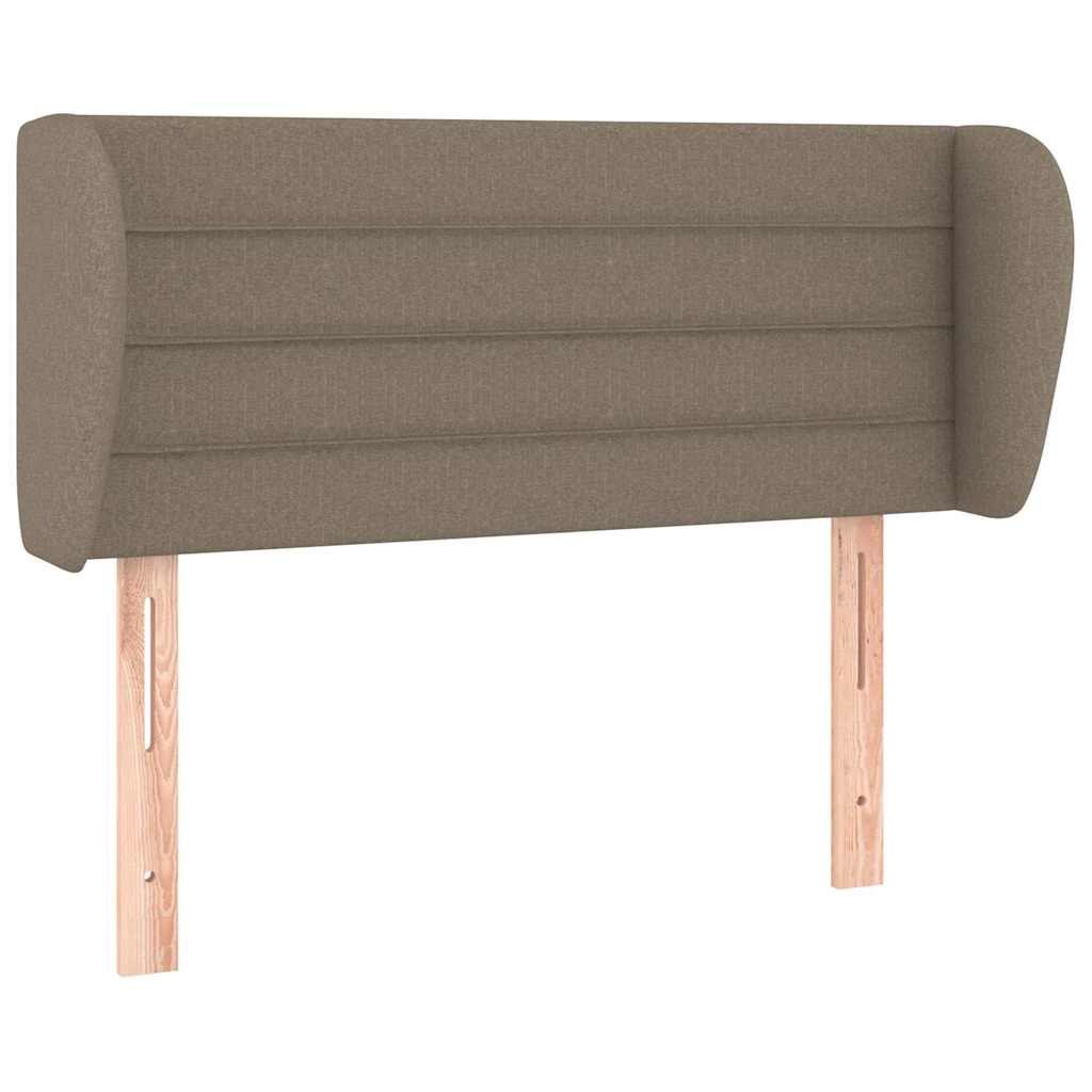 Zagłówek uszak, taupe, 93x23x78/88 cm, tkanina
