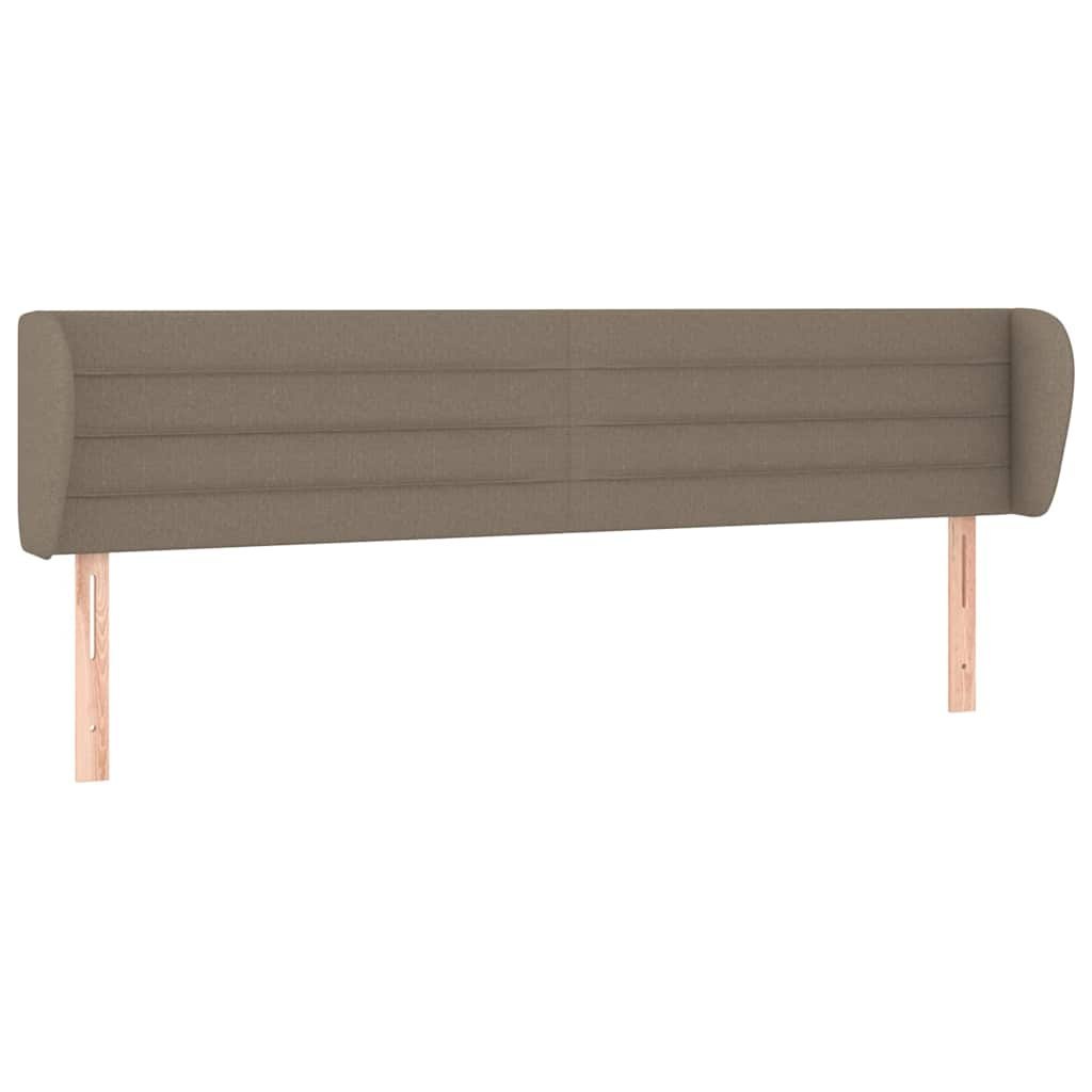 Zagłówek uszak, taupe, 183x23x78/88 cm, tkanina