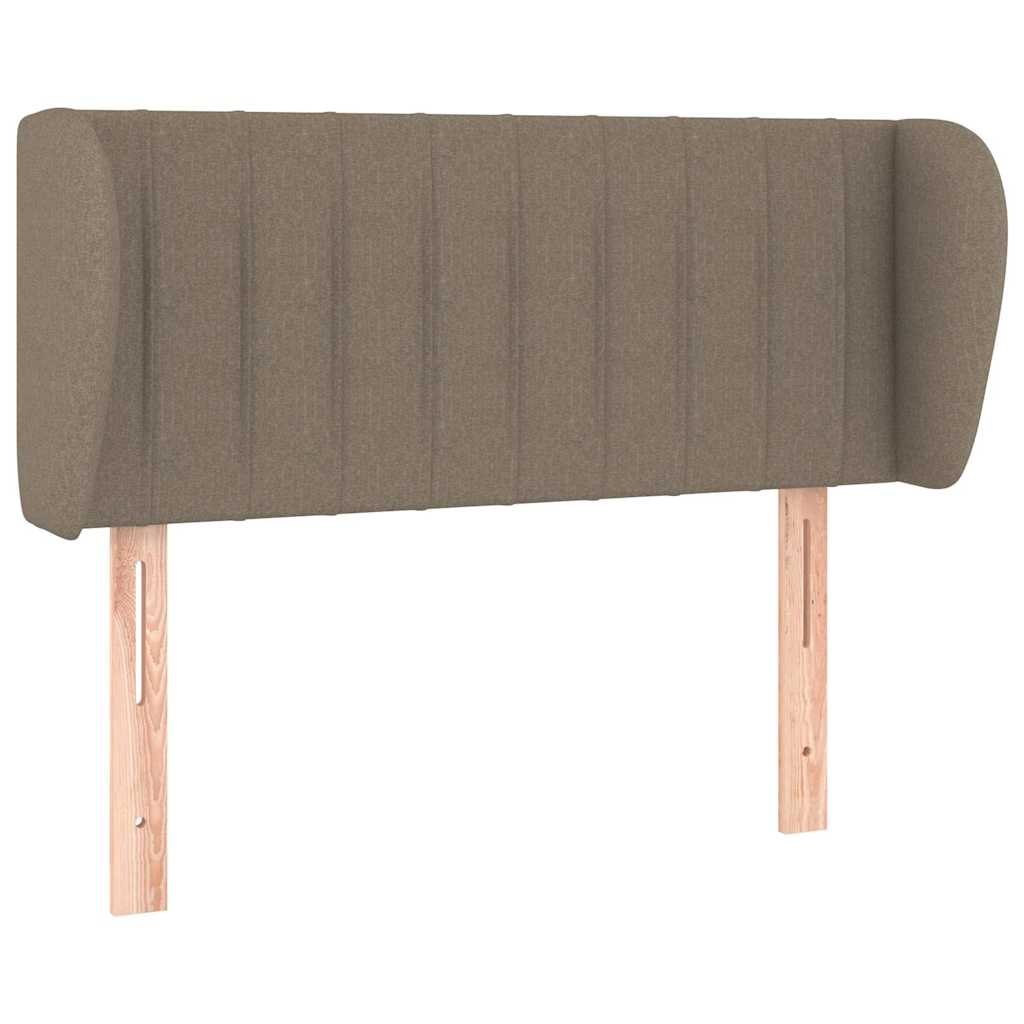 Zagłówek uszak, taupe, 93x23x78/88 cm, tkanina