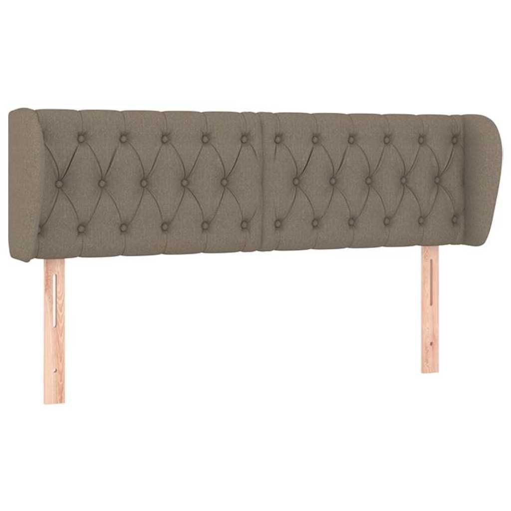Zagłówek uszak, taupe, 163x23x78/88 cm, tkanina