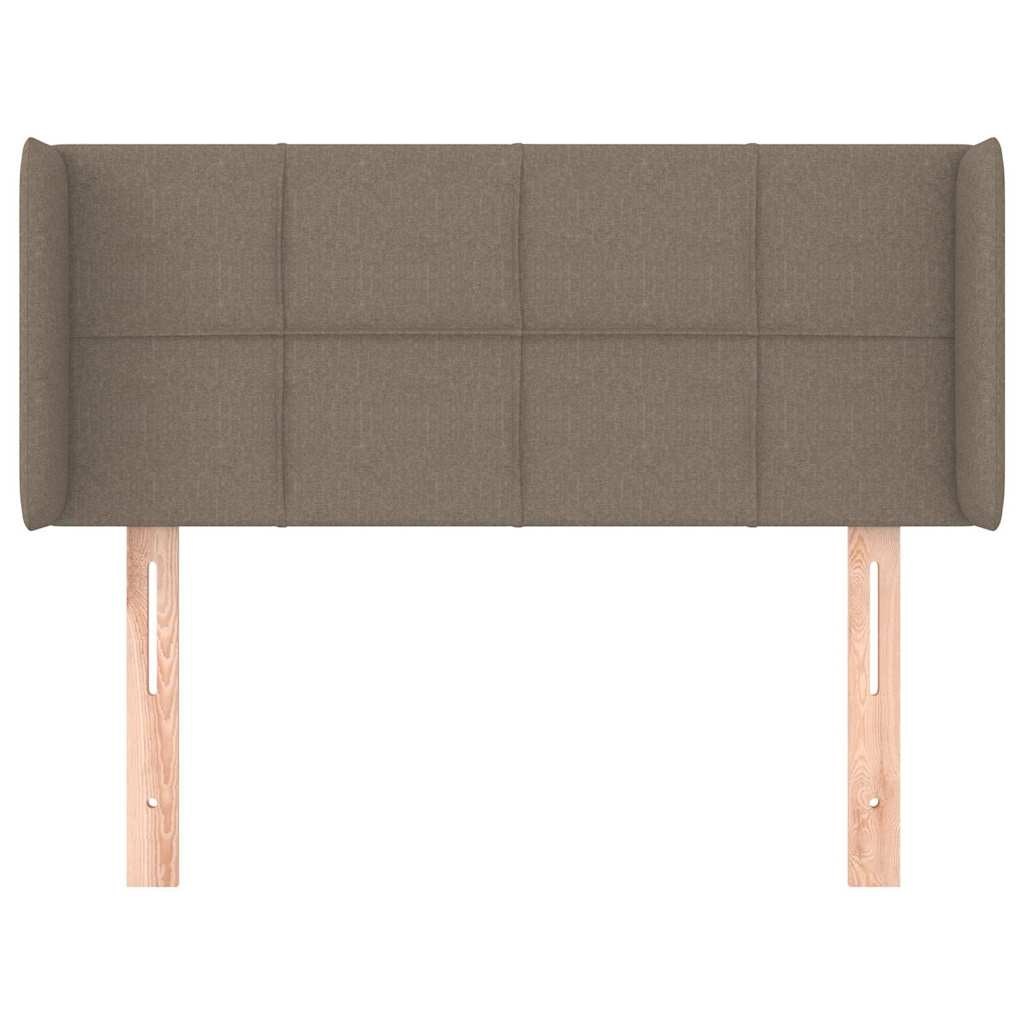 Zagłówek uszak, taupe, 93x16x78/88 cm, tkanina