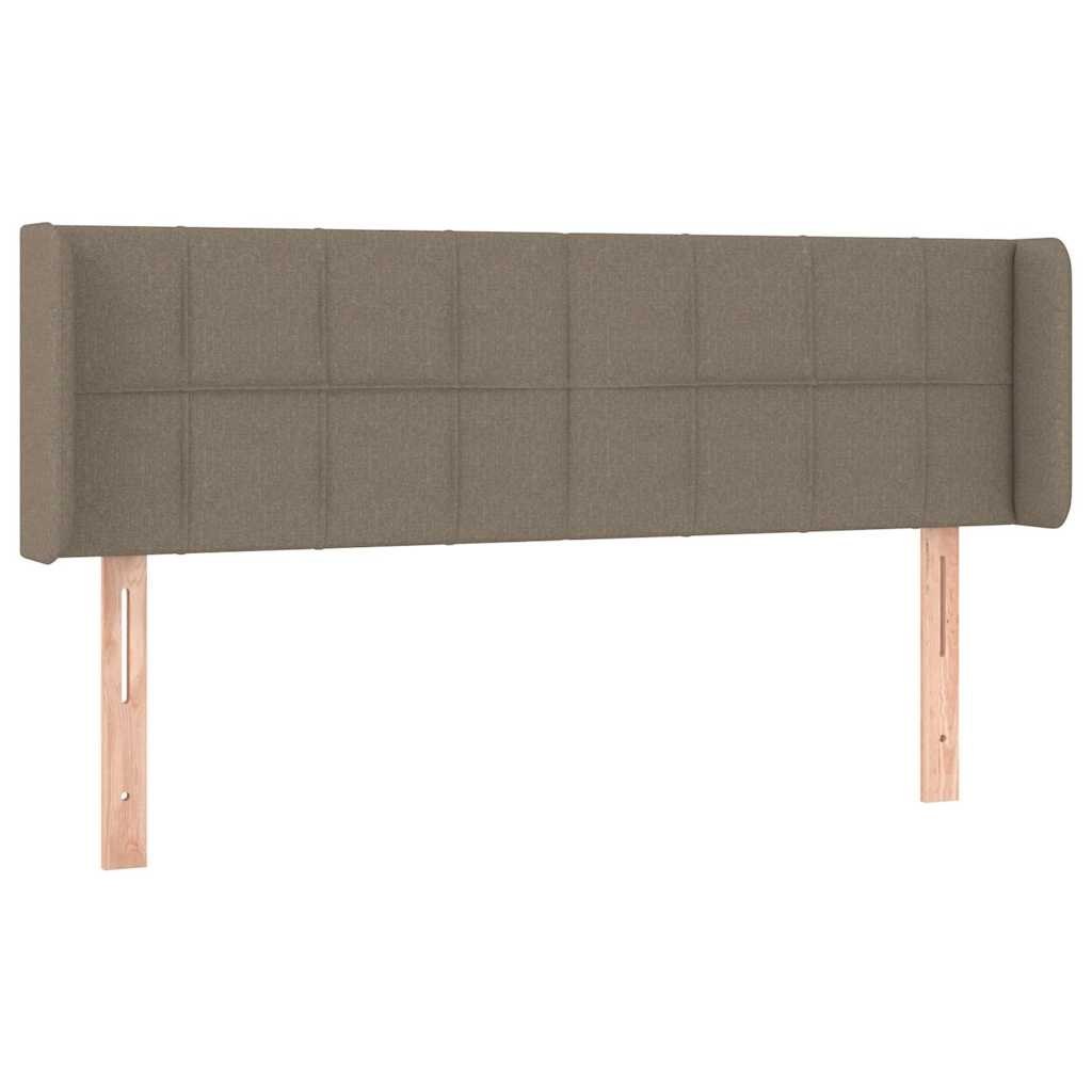 Zagłówek uszak, taupe, 147x16x78/88 cm, tkanina