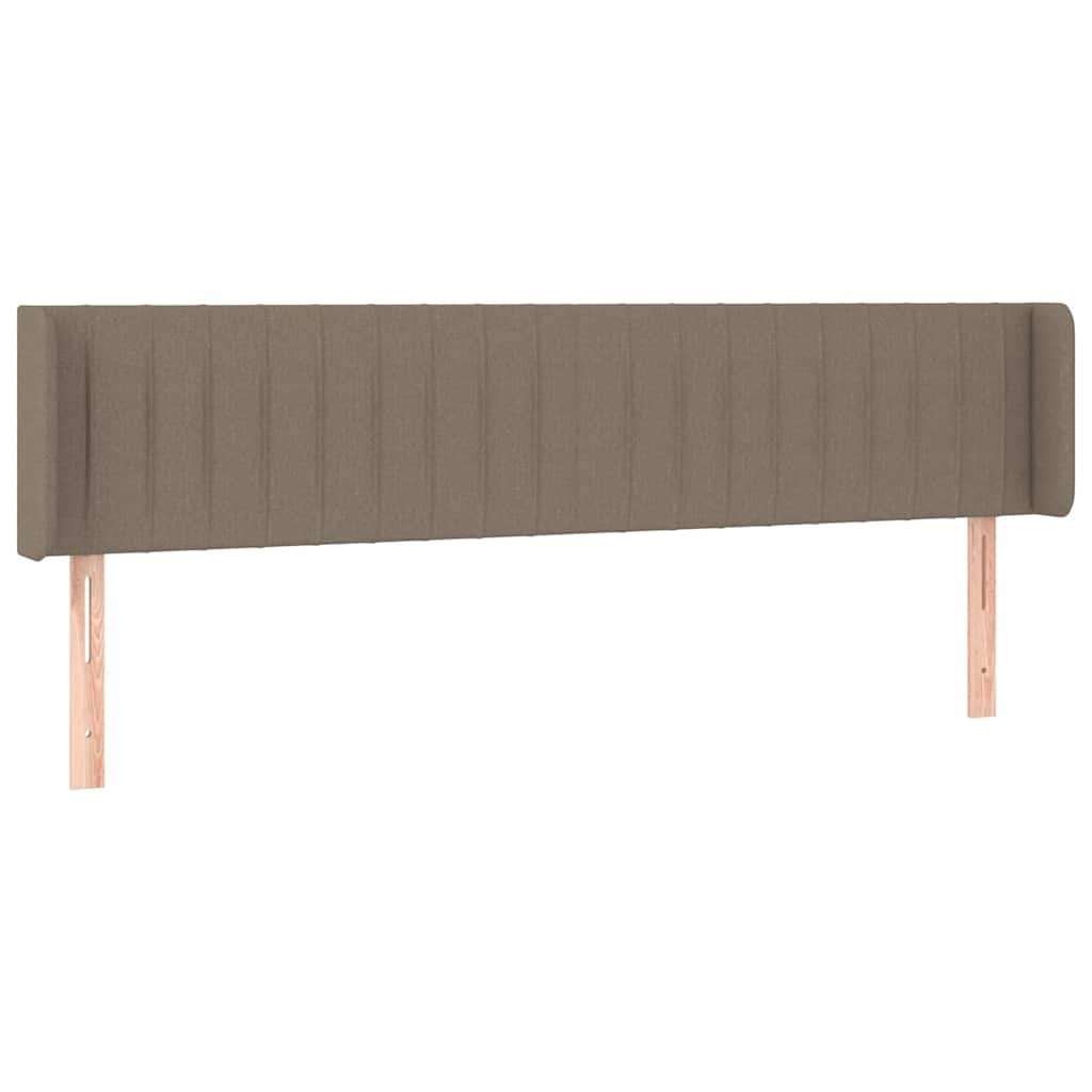 Zagłówek uszak, taupe, 163x16x78/88 cm, tkanina
