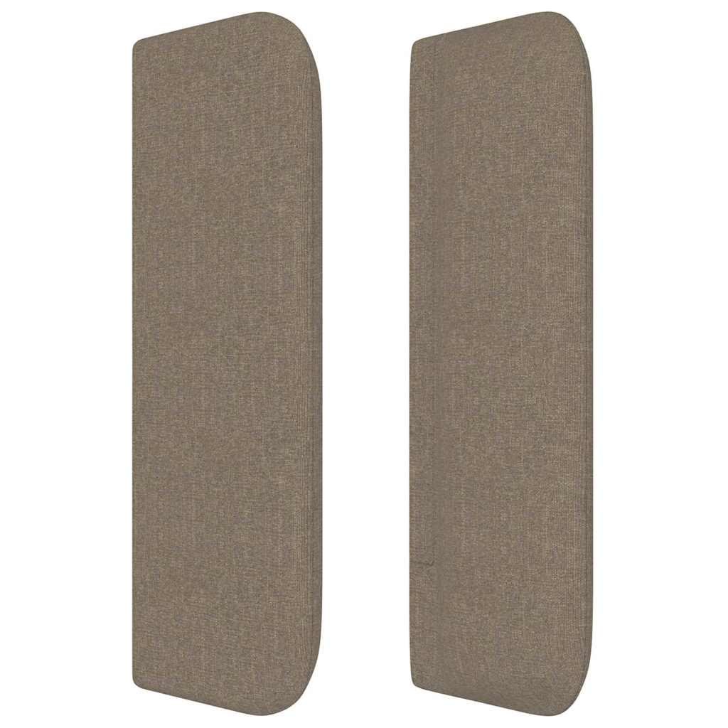 Zagłówek uszak, taupe, 83x16x78/88 cm, tkanina