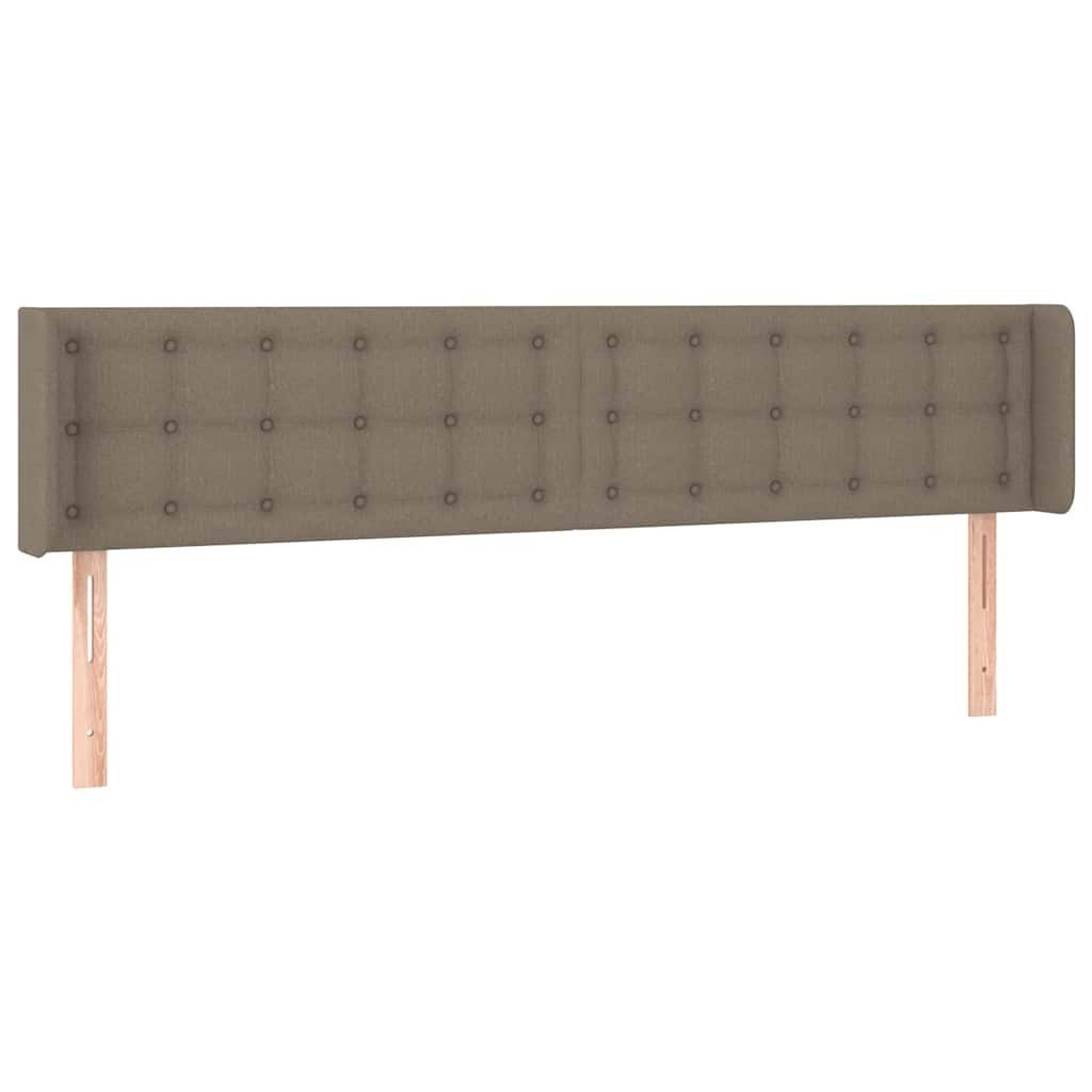 Zagłówek uszak, taupe, 163x16x78/88 cm, tkanina