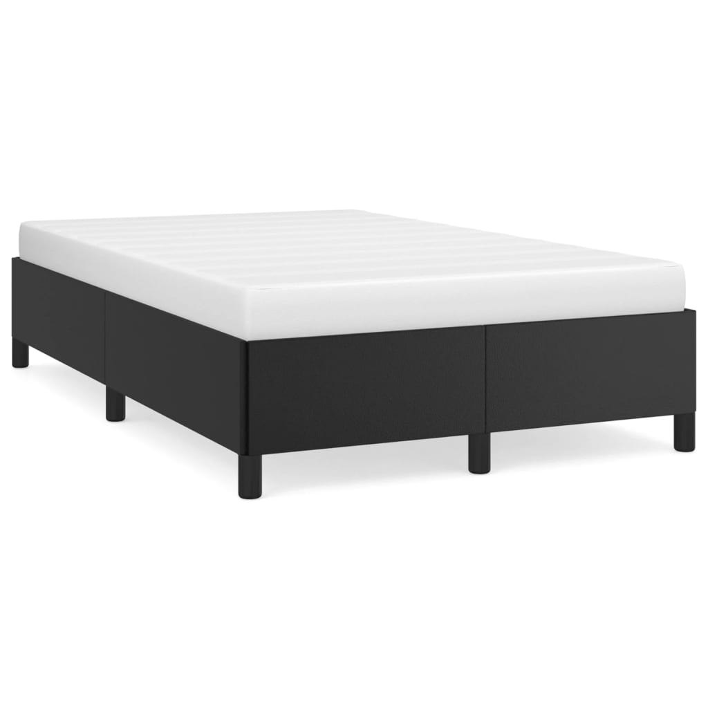 Rama łóżka bez materaca Brązowa 120x190 cm Skóra ekologiczna