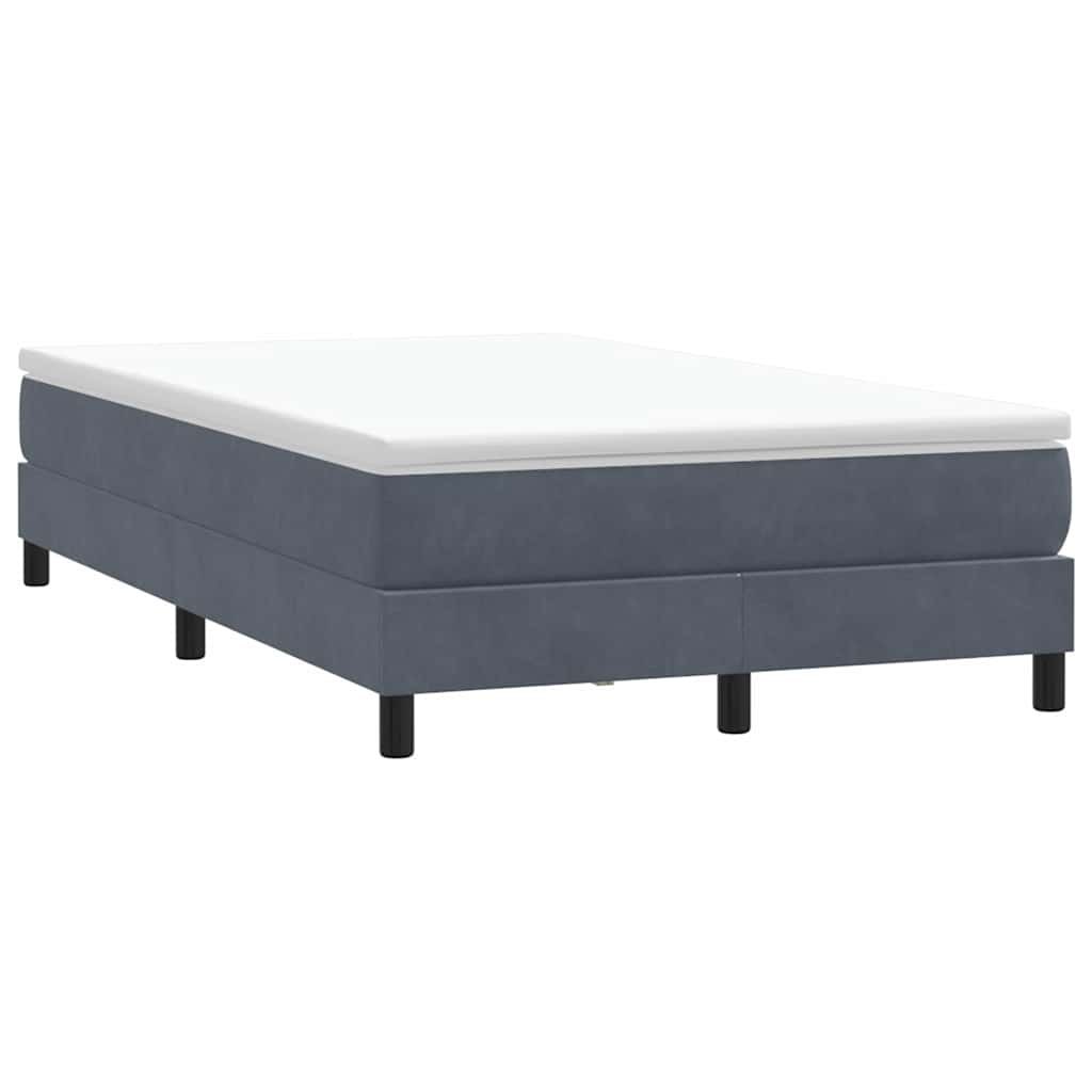 Łóżko typu Box Spring bez materaca Ciemnoszary 120x210 cm