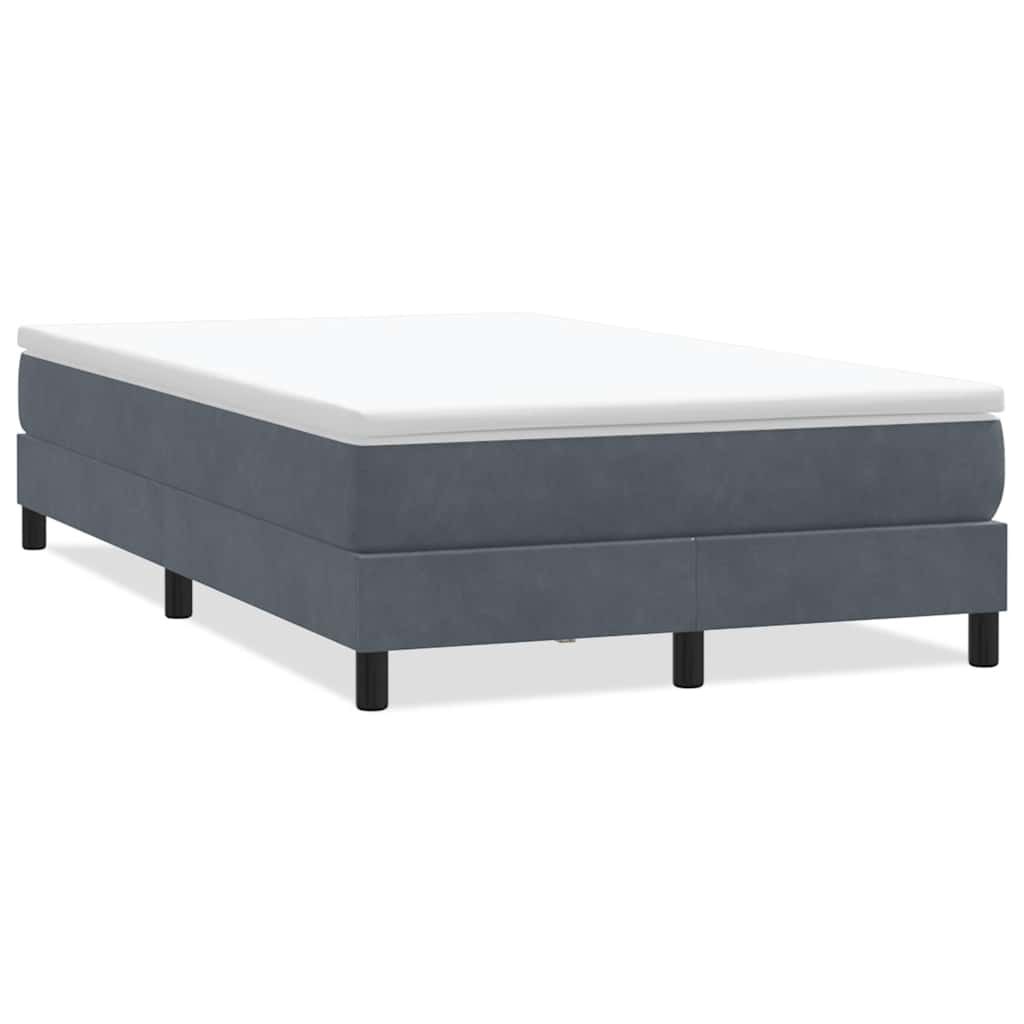 Łóżko typu Box Spring bez materaca Ciemnoszary 120x220 cm