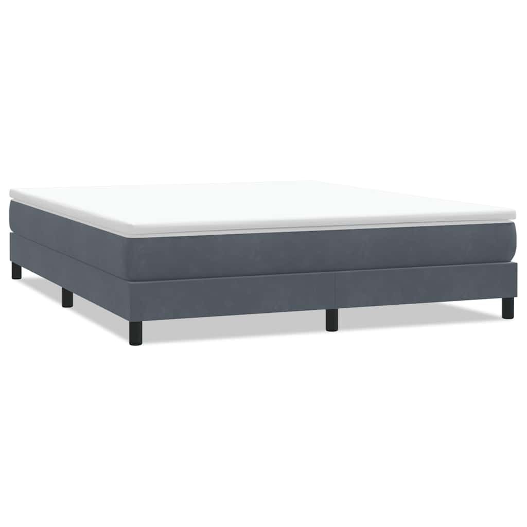 Łóżko typu Box Spring bez materaca Ciemnoszary 180x220 cm