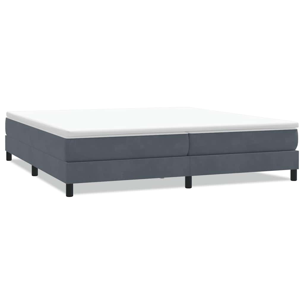 Łóżko typu Box Spring bez materaca Ciemnoszary 200x220 cm