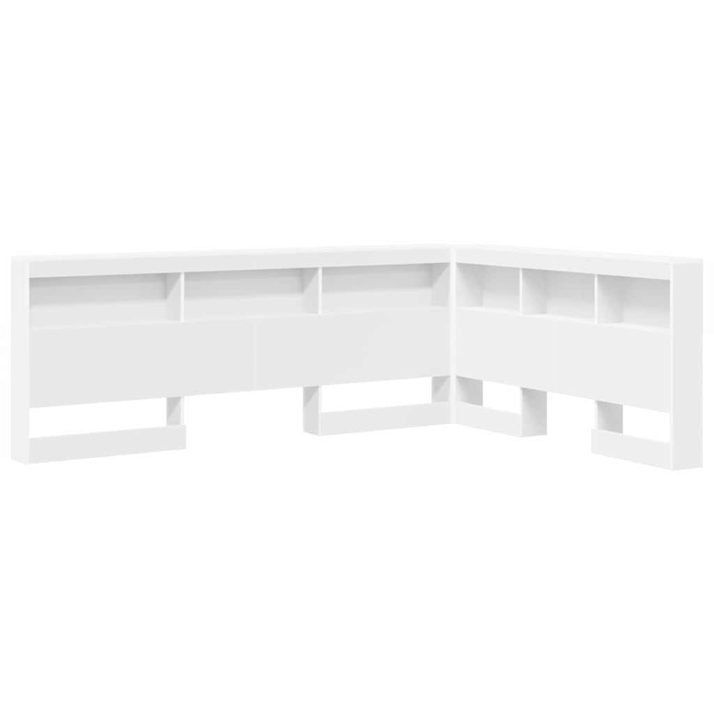 Zagłówek do przechowywania Biały Drewno inżynieryjne