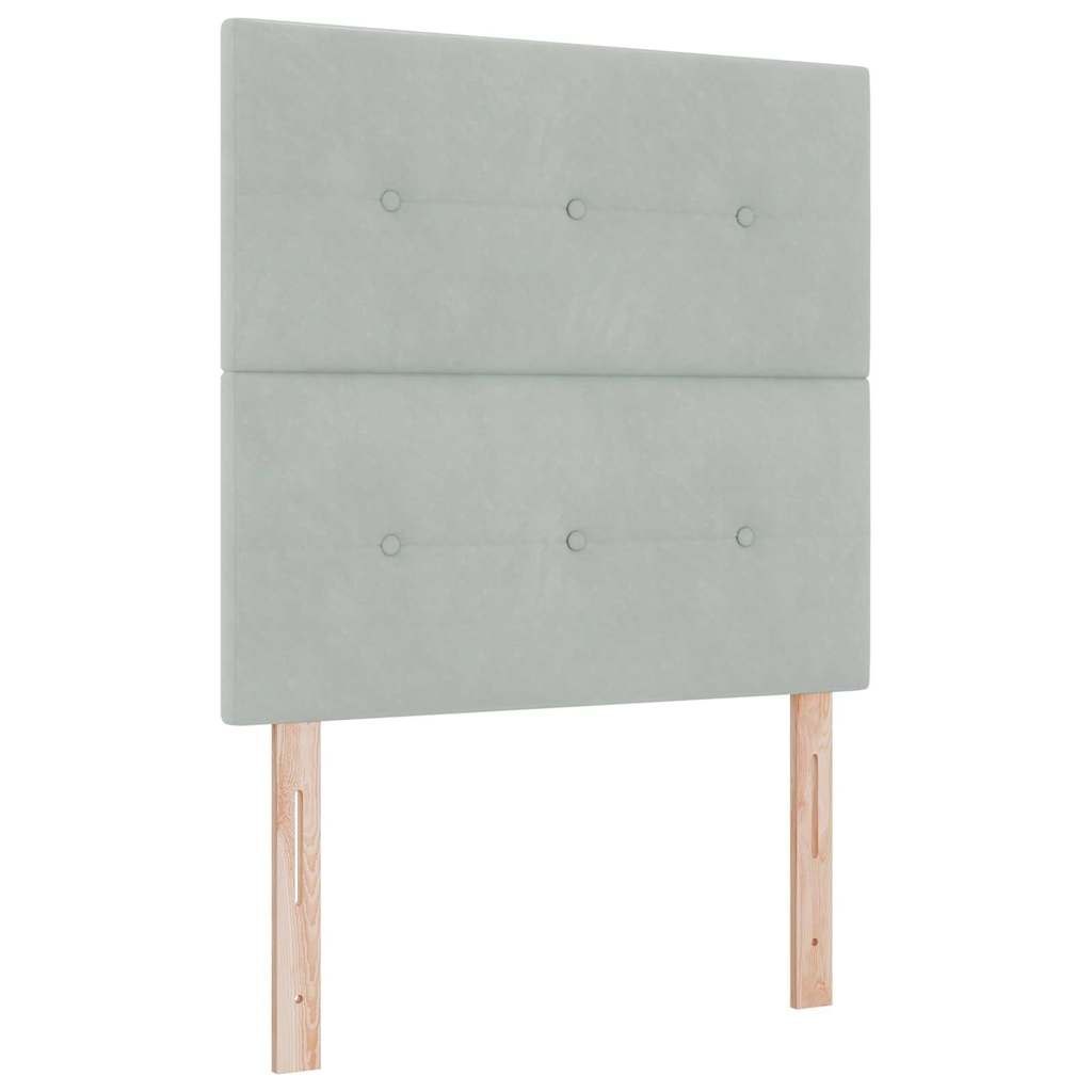 Zagłówek Jasnoszary 90 cm Aksamit