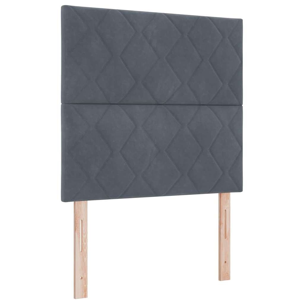Zagłówek Ciemnoszary 100 cm Aksamit