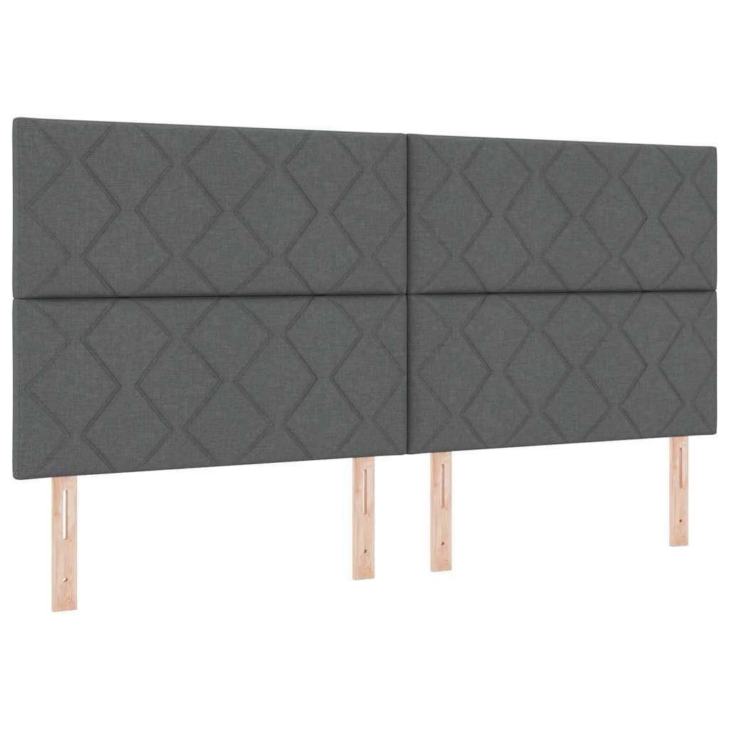 Zagłówek Ciemnoszary 200 cm tkanina