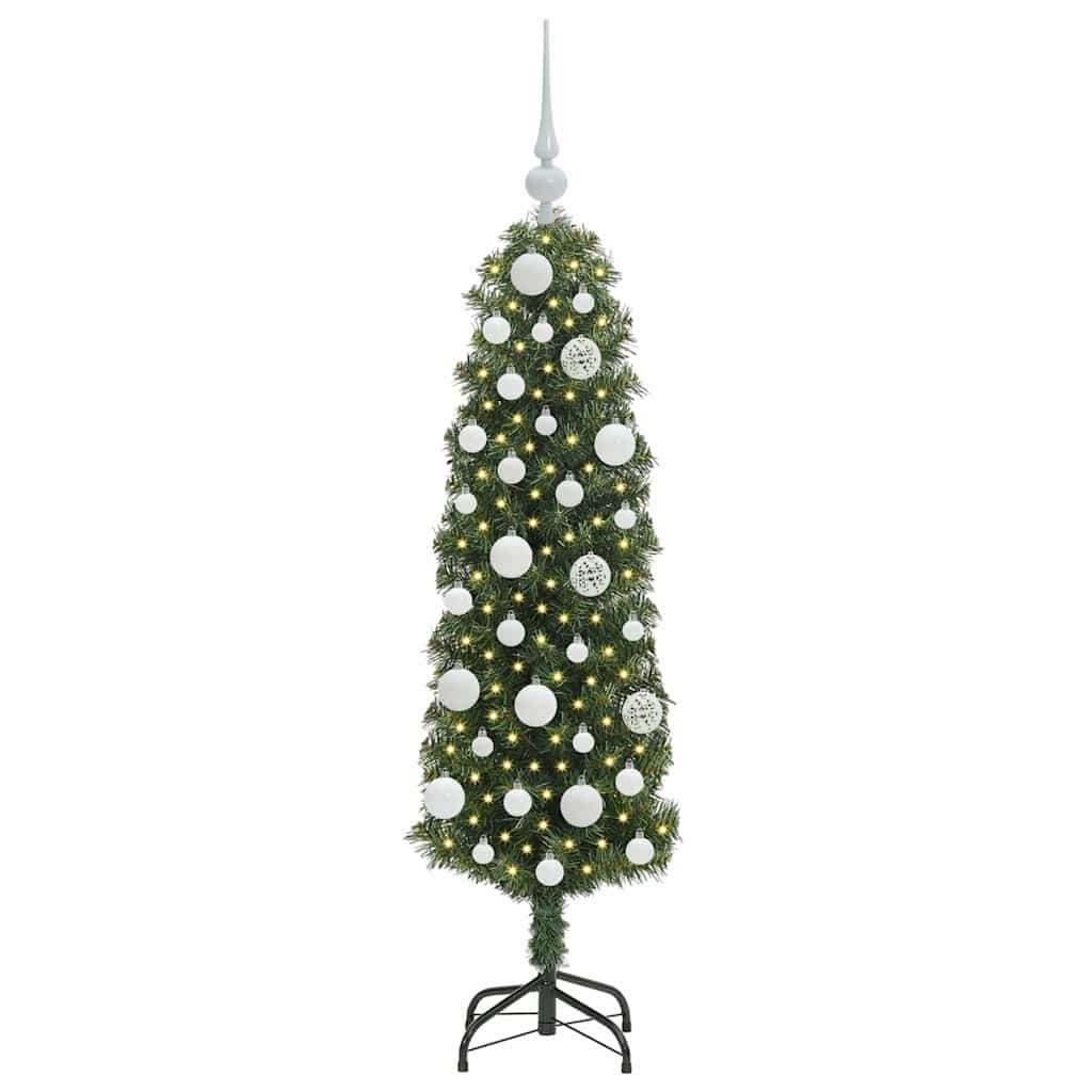 Sztuczna choinka z podstawą Zielony 120 cm PVC, stal i plastik