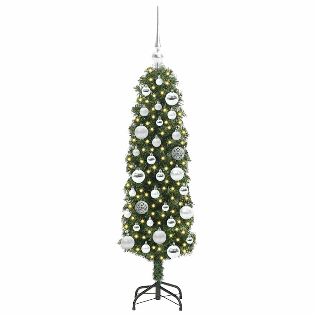 Sztuczna choinka z podstawą Zielony 120 cm PVC, stal i plastik