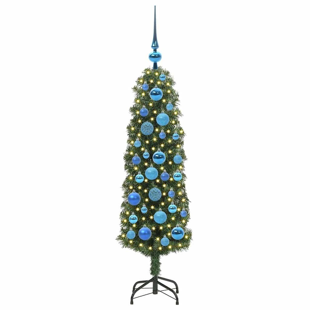 Sztuczna choinka z podstawą Zielony 120 cm PVC, stal i plastik