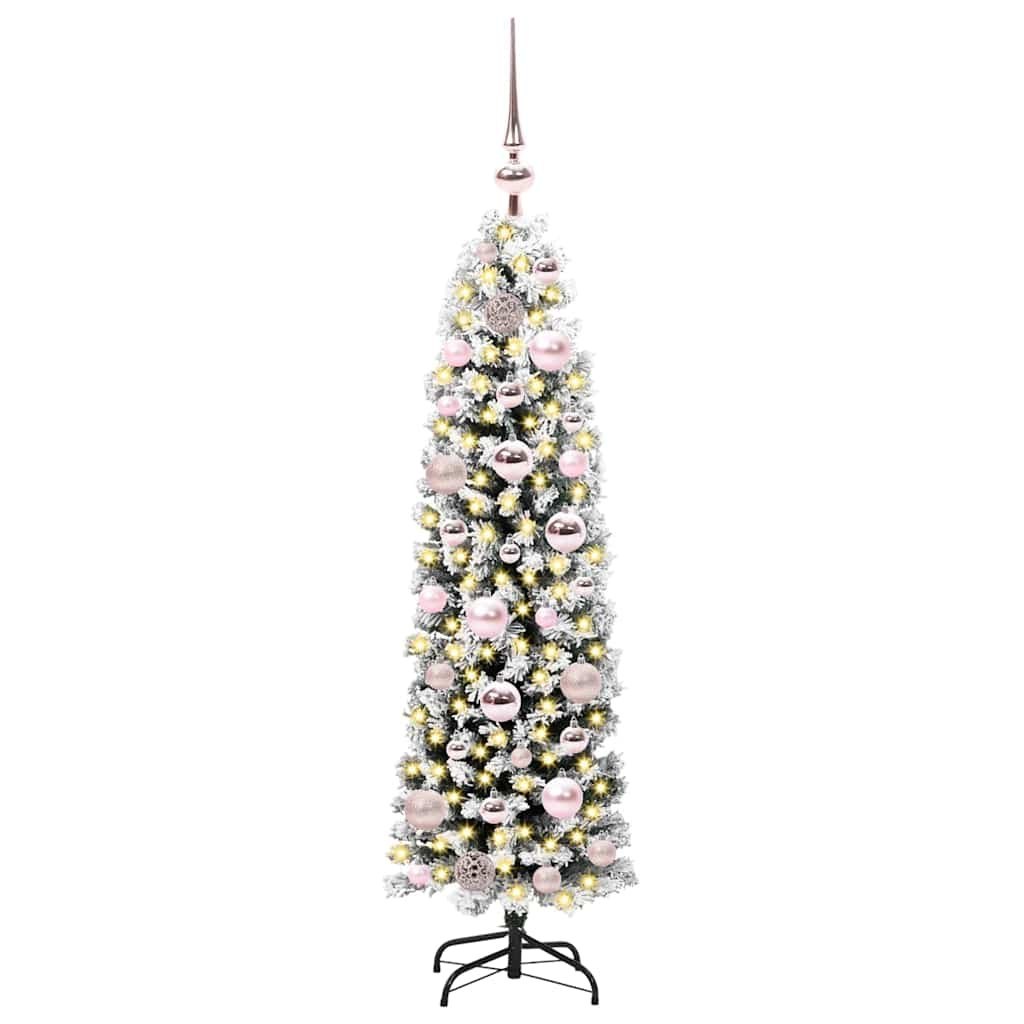 Sztuczna choinka z podstawą Zielony 120 cm PVC, stal i plastik