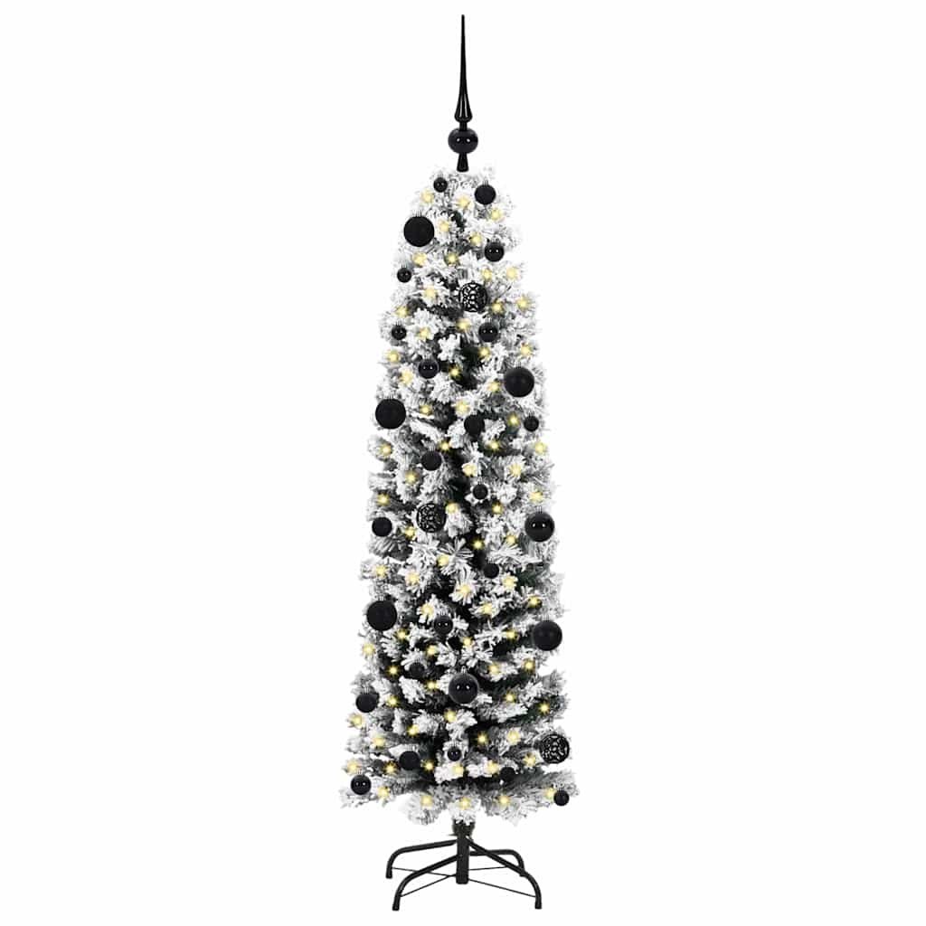 Sztuczna choinka z podstawą Zielony 150 cm PVC, stal i plastik