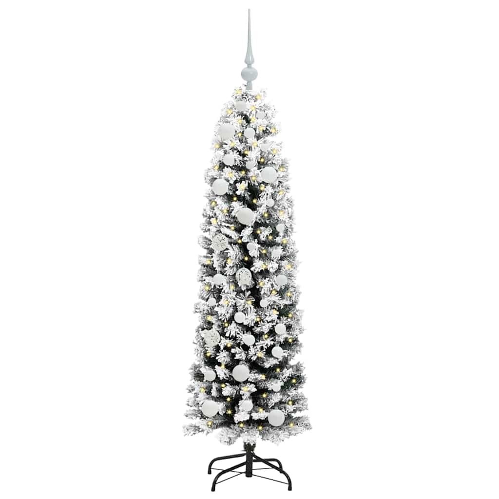 Sztuczna choinka z podstawą Zielony 150 cm PVC, stal i plastik