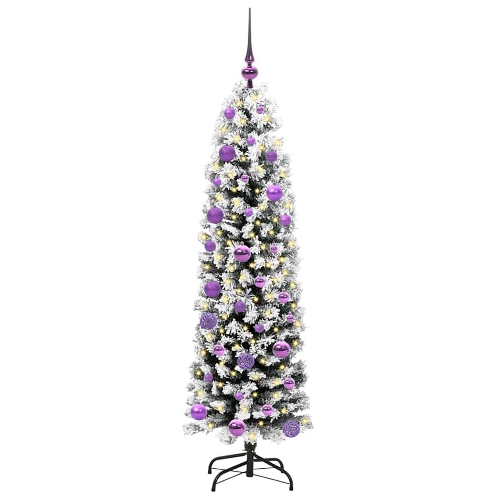 Sztuczna choinka z podstawą Zielony 150 cm PVC, stal i plastik