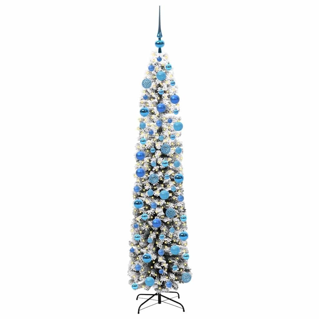 Sztuczna choinka z podstawą Zielony 180 cm PVC, stal i plastik