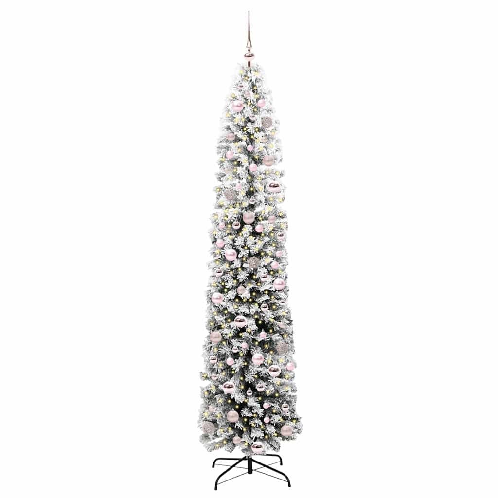 Sztuczna choinka z podstawą Zielony 210 cm PVC, stal i plastik