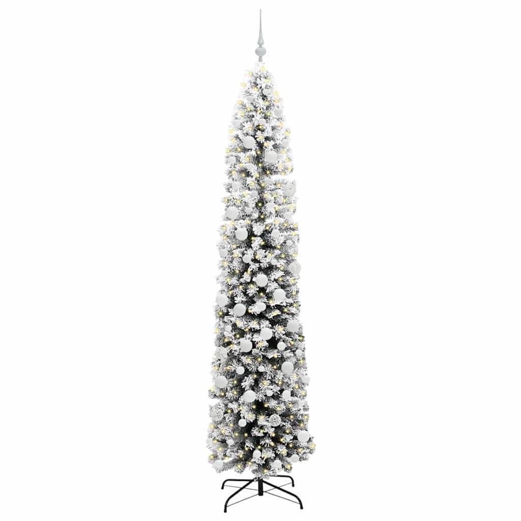 Sztuczna choinka z podstawą Zielony 210 cm PVC, stal i plastik
