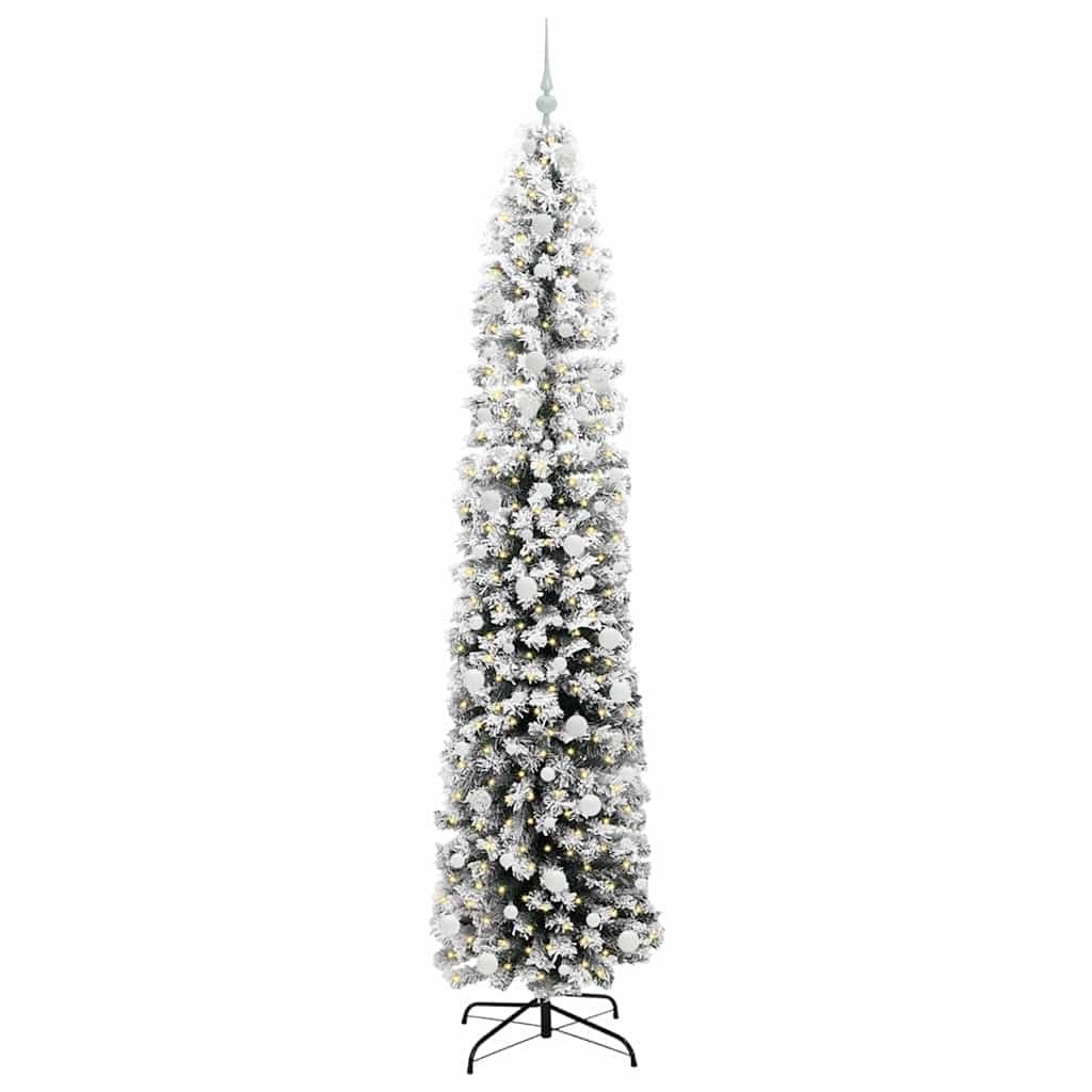 Sztuczna choinka z podstawą Zielony 240 cm PVC, stal i plastik