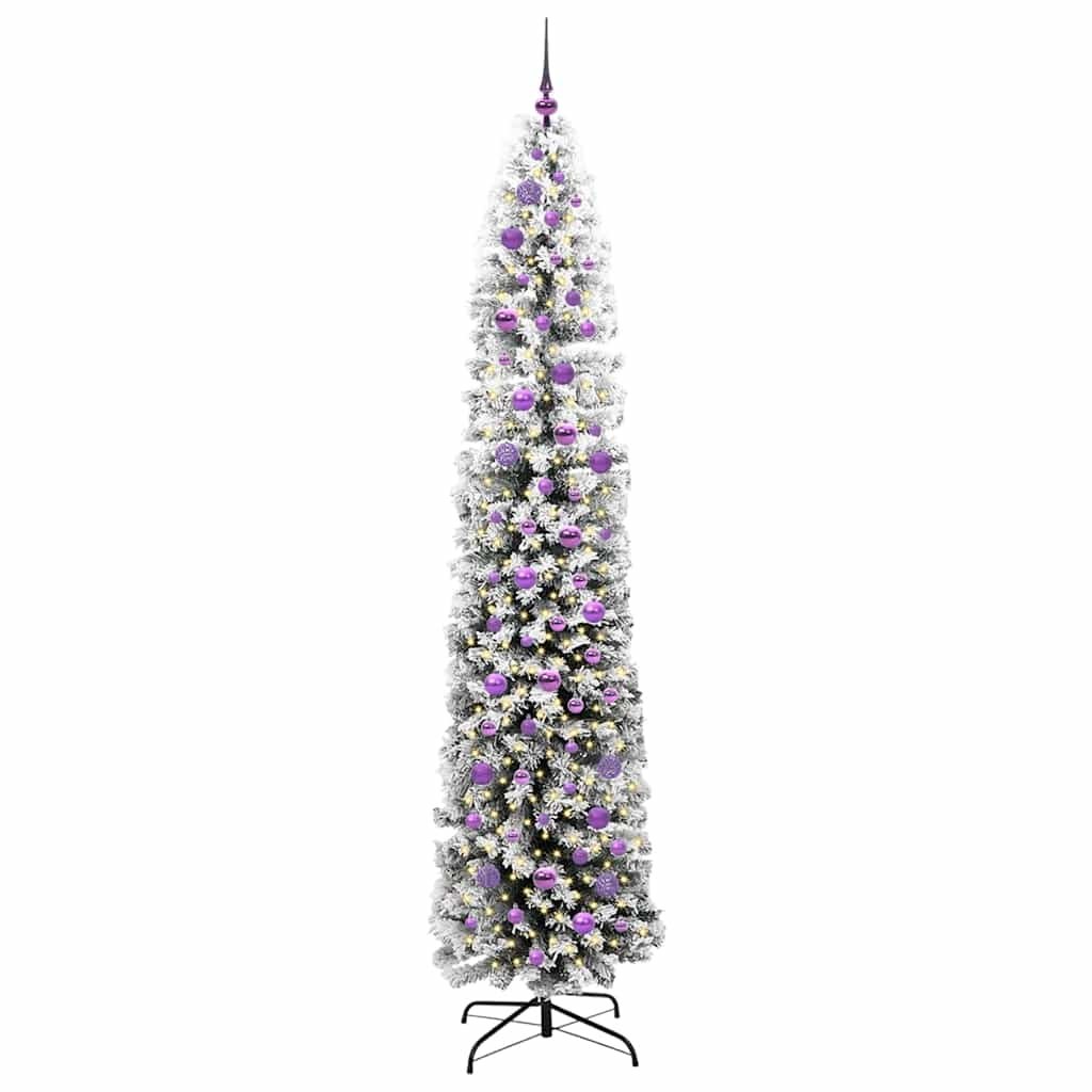 Sztuczna choinka z podstawą Zielony 240 cm PVC, stal i plastik