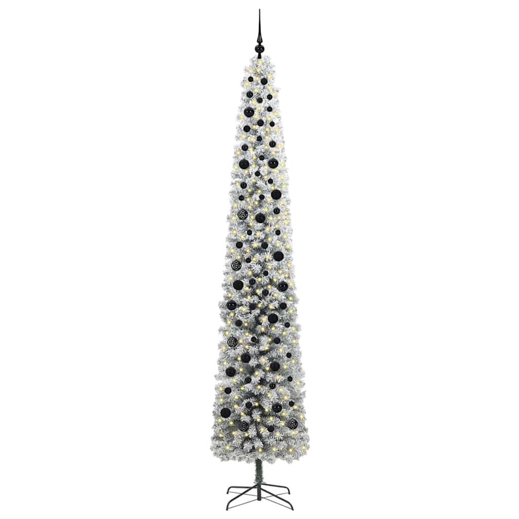 Sztuczna choinka z podstawą Zielony 270 cm PVC, stal i plastik