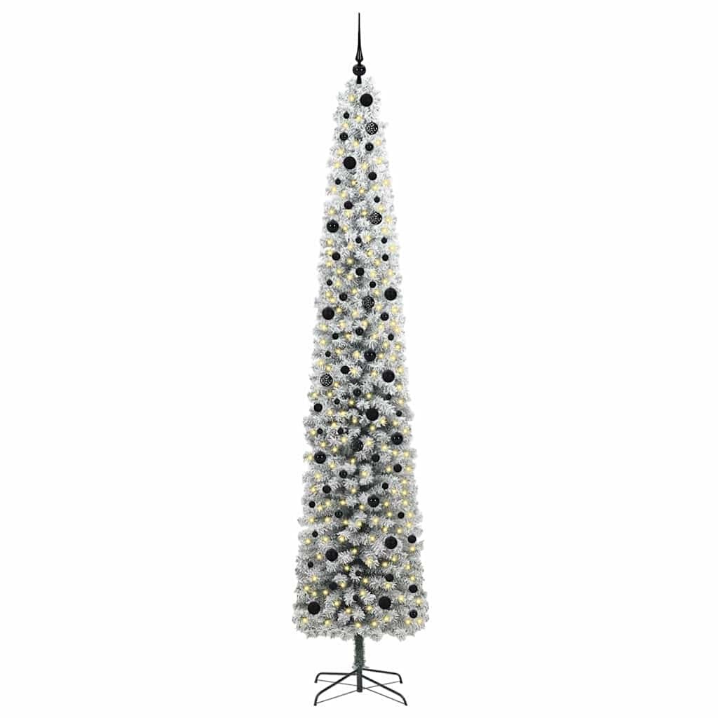 Sztuczna choinka z podstawą Zielony 300 cm PVC, stal i plastik