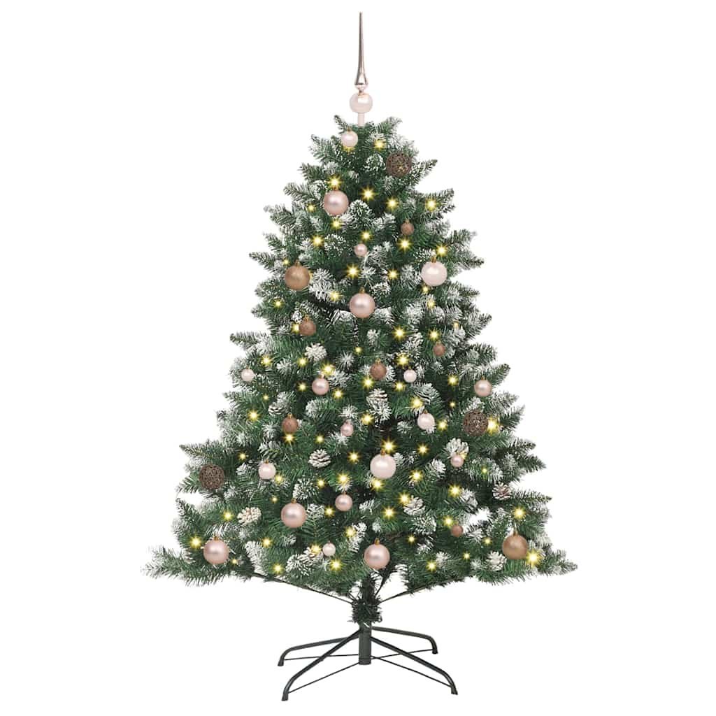 Sztuczna choinka Zielony 150 cm PVC, plastik i stal