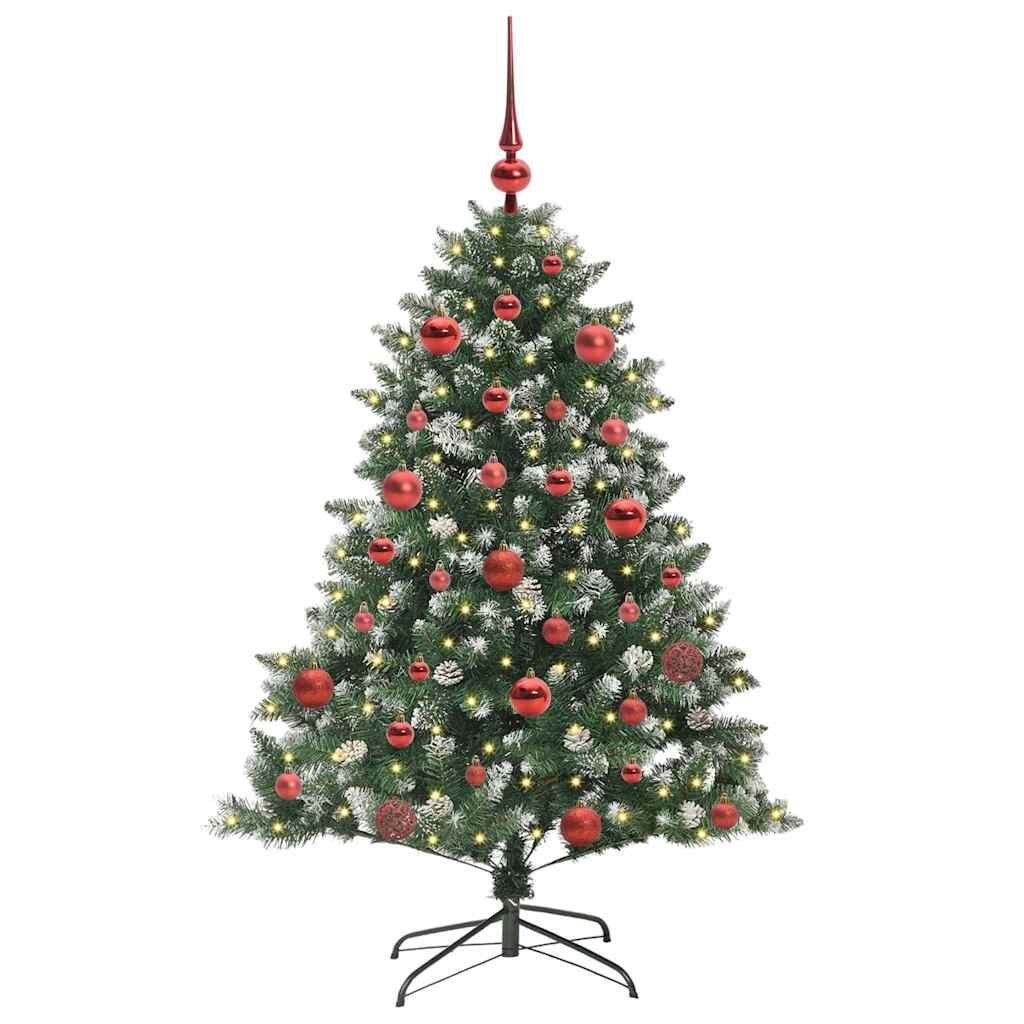 Sztuczna choinka Zielony 150 cm PVC, plastik i stal