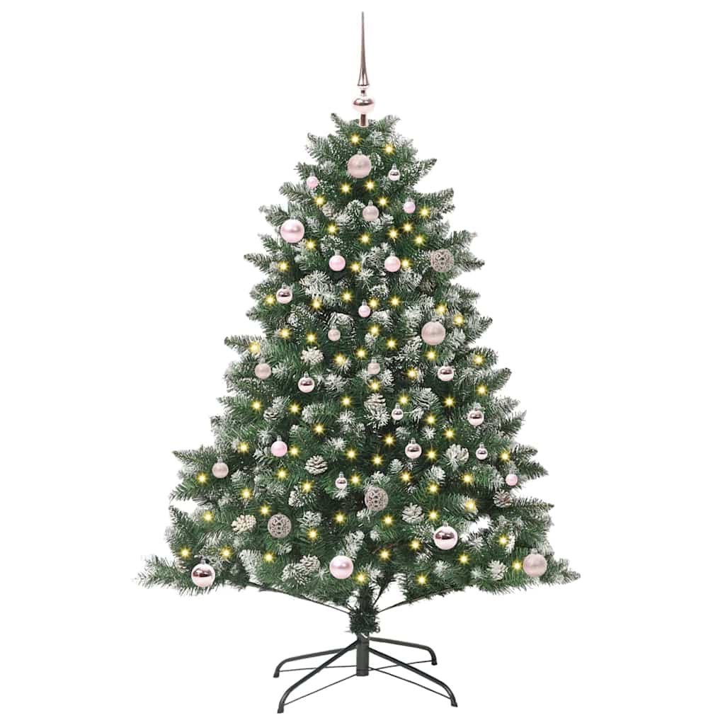 Sztuczna choinka Zielony 150 cm PVC, plastik i stal