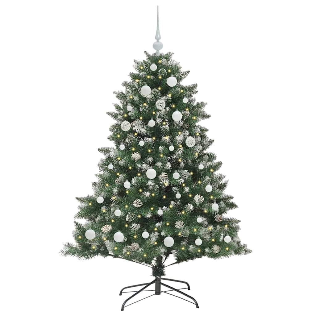 Sztuczna choinka Zielony 150 cm PVC, plastik i stal