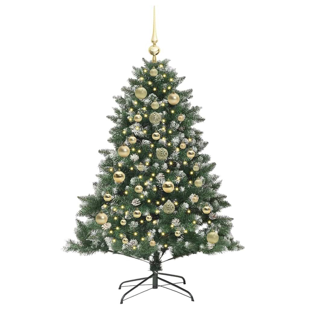 Sztuczna choinka Zielony 150 cm PVC, plastik i stal