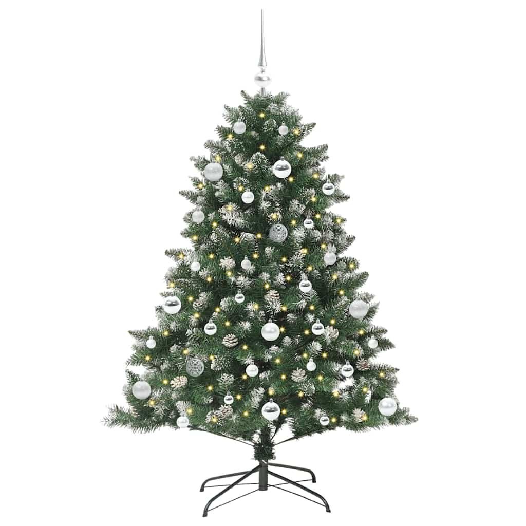 Sztuczna choinka Zielony 150 cm PVC, plastik i stal