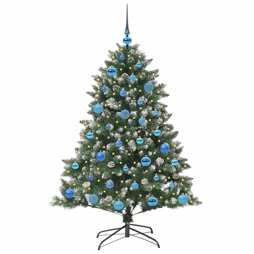 Sztuczna choinka Zielony 150 cm PVC, plastik i stal