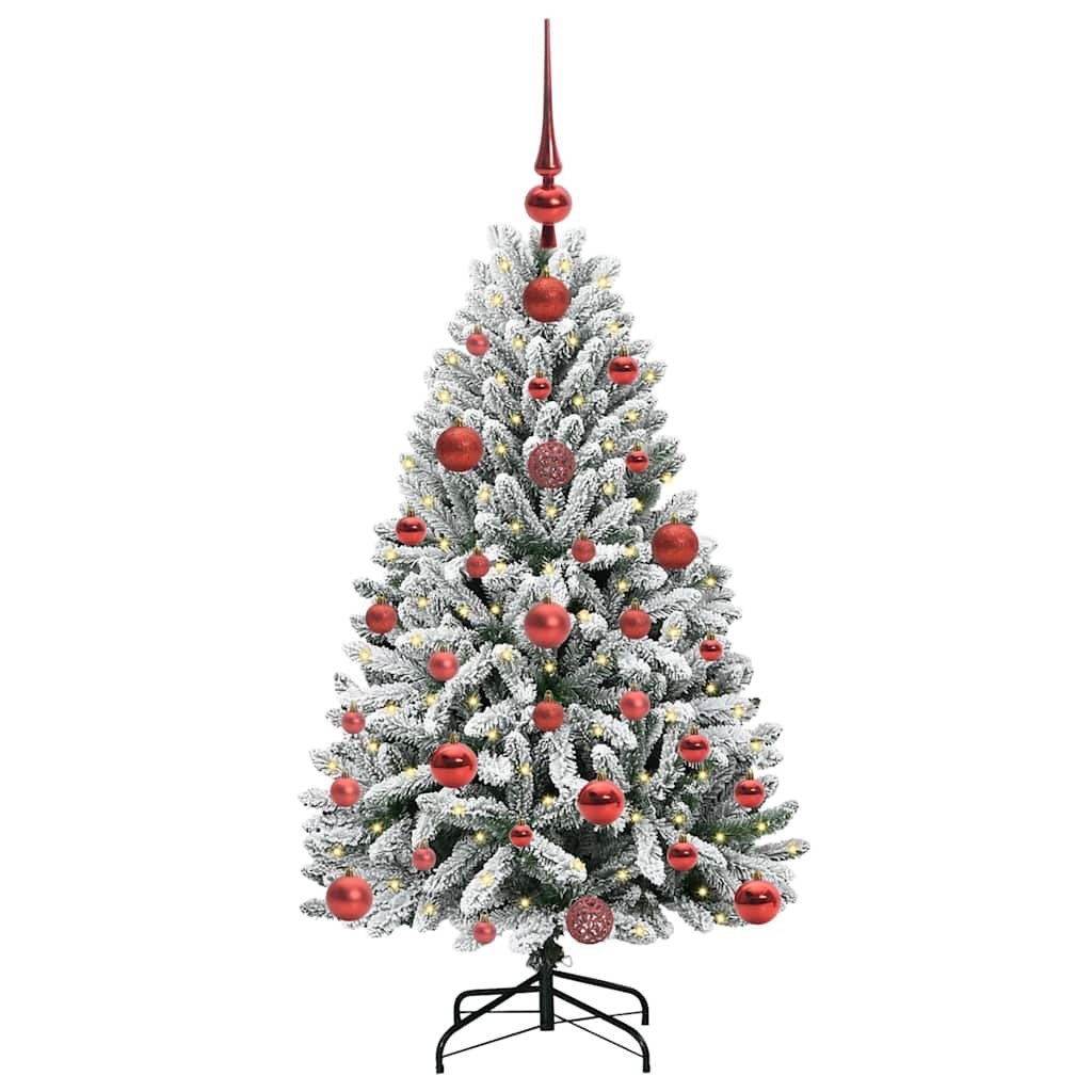 Sztuczna choinka 120 cm 150 LED Ciepła biel PVC i stal