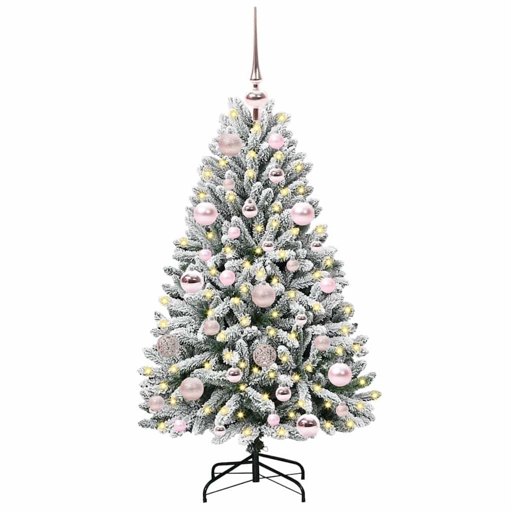 Sztuczna choinka 120 cm 150 LED Ciepła biel PVC i stal