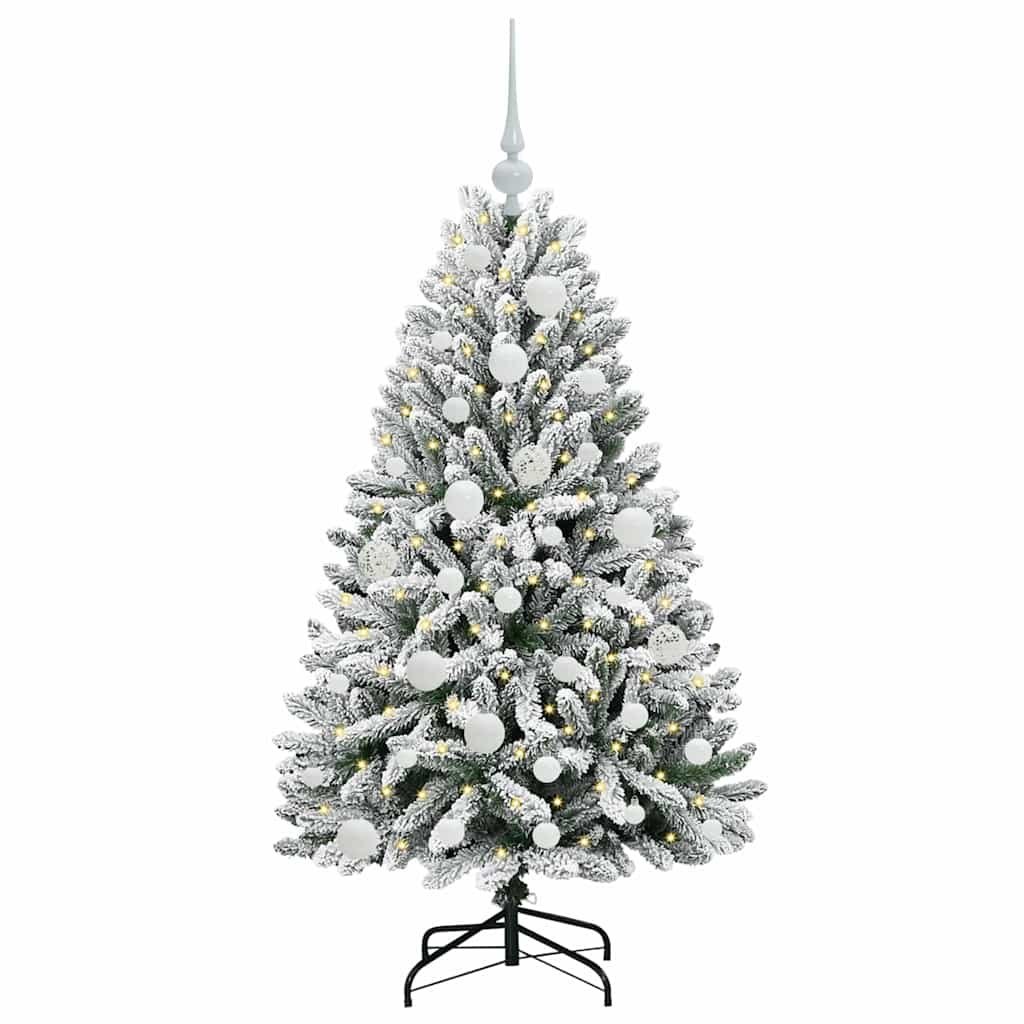 Sztuczna choinka 120 cm 150 LED Ciepła biel PVC i stal