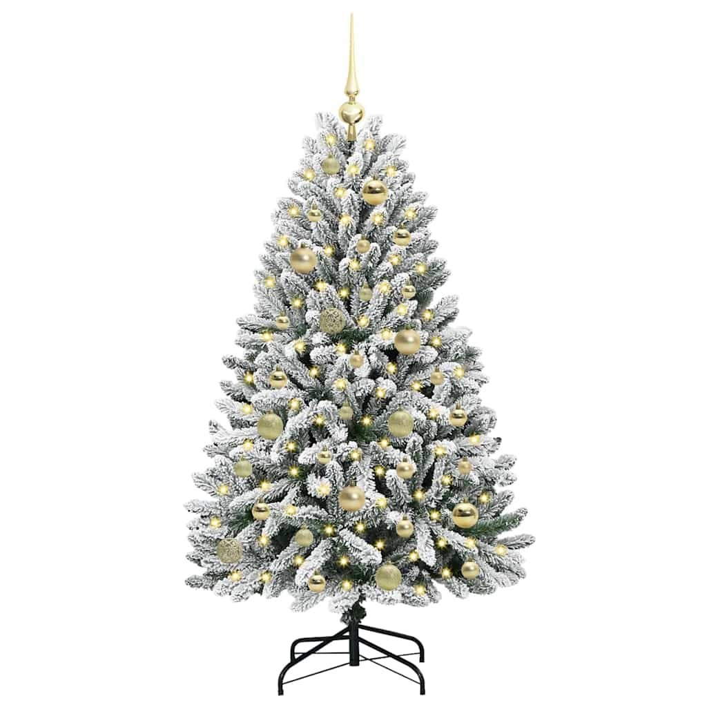 Sztuczna choinka 120 cm 150 LED Ciepła biel PVC i stal