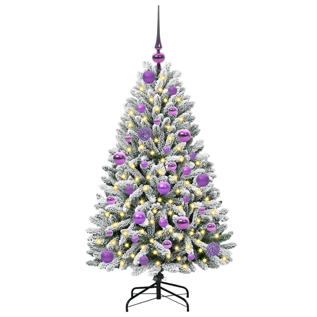 Sztuczna choinka 120 cm 150 LED Ciepła biel PVC i stal