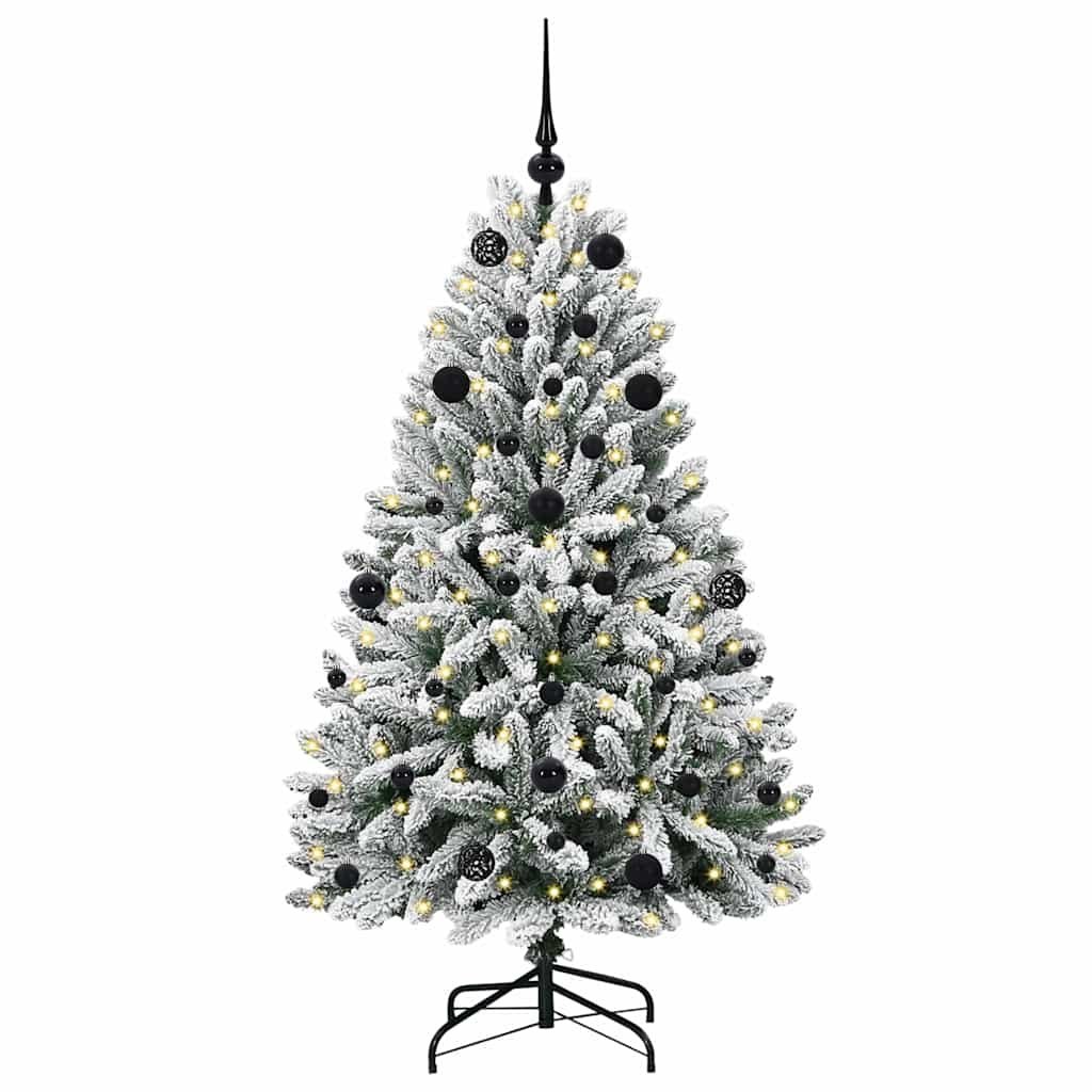 Sztuczna choinka 150 cm 150 LED Ciepła biel PVC i stal