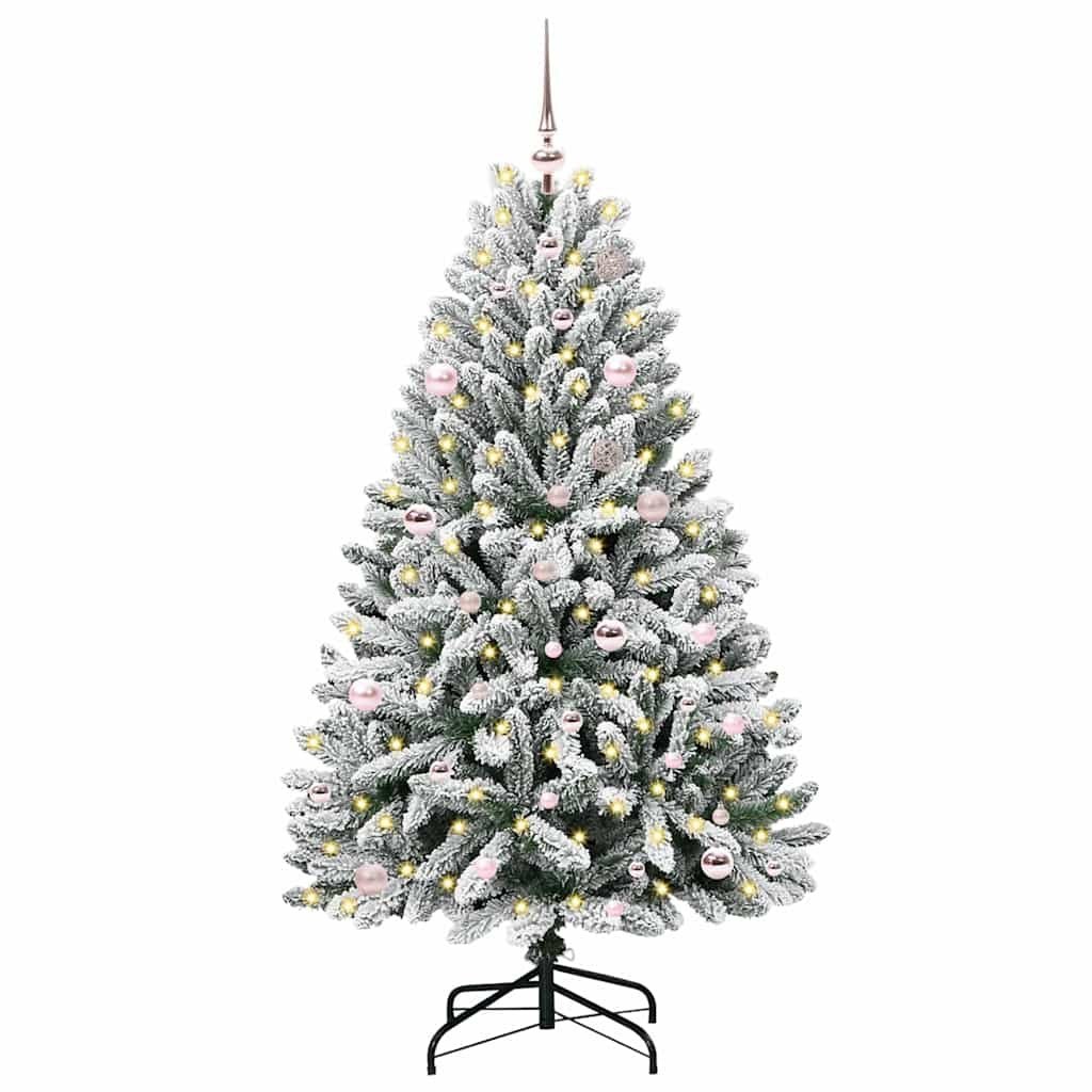 Sztuczna choinka 150 cm 150 LED Ciepła biel PVC i stal
